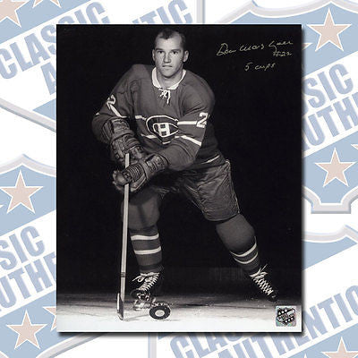 DON MARSHALL Montreal Canadiens autographed 8x10 photo w/5 Cups (#1422)