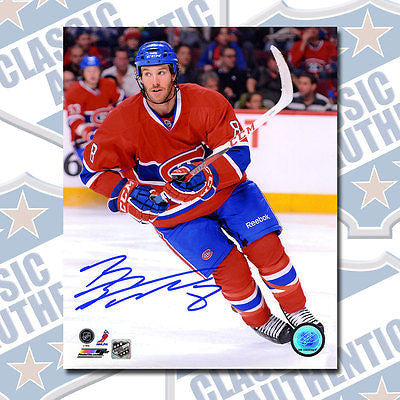 BRANDON PRUST Montreal Canadiens auotgraphed 8x10 photo (#2507)