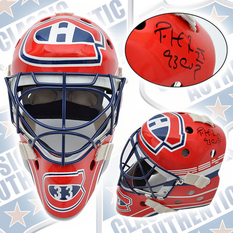 Pro replica autographed PATRICK ROY mask with 93 Cup inscription (#2315)