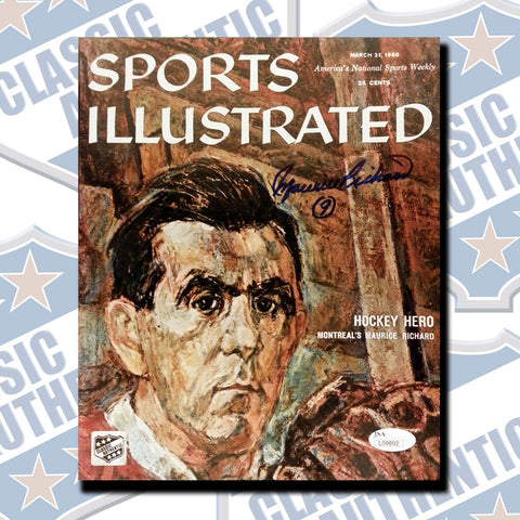 MAURICE RICHARD Montreal Canadiens Sports Illustrated autographed 8x10 photo (#2322)