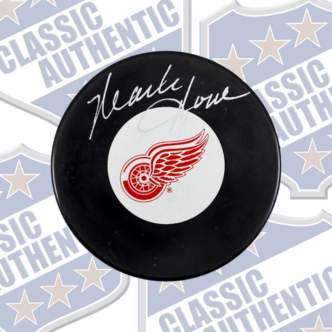 MARK HOWE Detroit Red Wings autographed puck (#3211)
