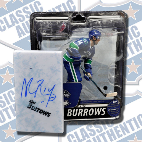 ALEX BURROWS Vancouver Canucks autographed McFarlane (#3253)