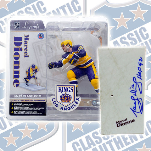 MARCEL DIONNE Los Angeles Kings autographed McFarlane w/HOF (#3389)