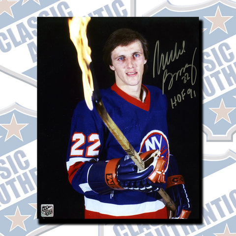 MIKE BOSSY New York Islanders autographed 8x10 photo w/HOF (#3415)