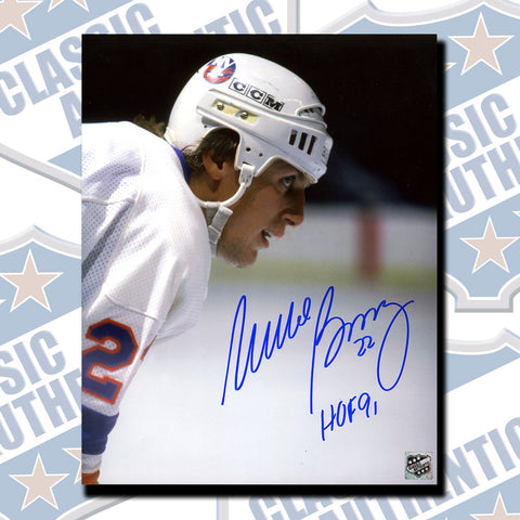 MIKE BOSSY New York Islanders autographed 8x10 photo w/HOF (#3443)