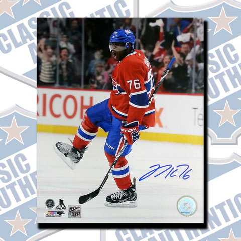 P.K. SUBBAN Montreal Canadiens autographed 8x10 photo (#3454)