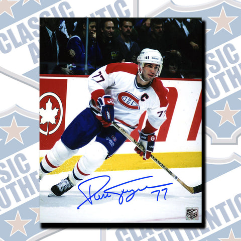 PIERRE TURGEON Montreal Canadiens autographed 8x10 photo (#3514)