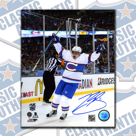 BRENDAN GALLAGHER 2016 Winter Classic Montreal Canadiens Autographed 8x10 photo (#3646)