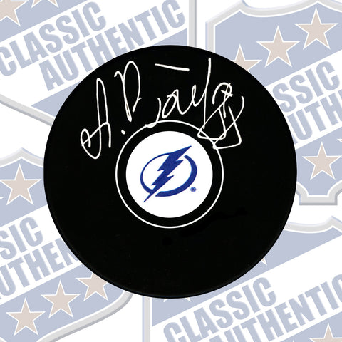 ANDREI VASILEVSKI Tampa Bay Lightning autographed puck (#3766)