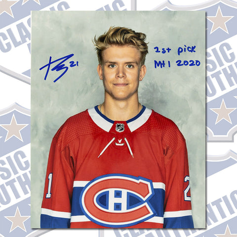 Kaiden Guhle Montreal Canadiens autographed 8x10 photo (#6000a)