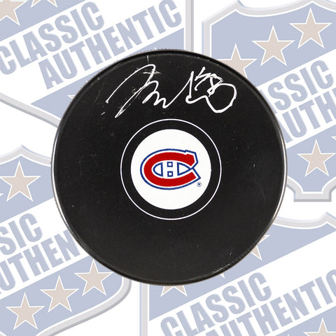 Filip Mesar Montreal Canadiens autographed puck (#6002e) #1