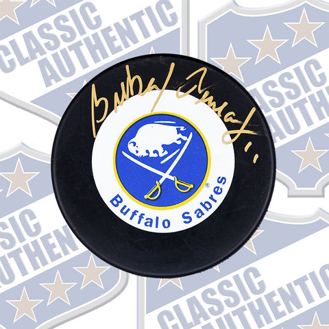 GILBERT PERREAULT Buffalo Sabres autographed puck (#511)