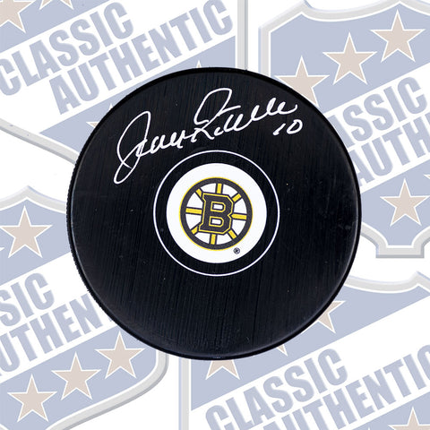 JEAN RATELLE Boston Bruins autographed puck (#1495)