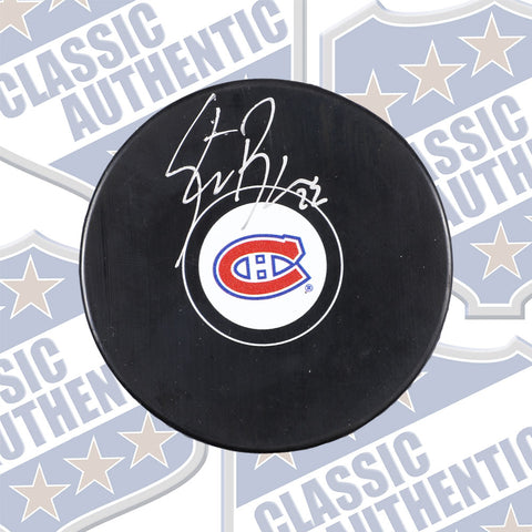 Steve Begin Montreal Canadiens Autographed Puck (#13)