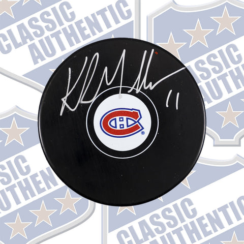 Kirk Muller Montreal Canadiens autographed puck (#1783)