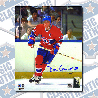 BOB GAINEY Montreal Canadiens autographed 8x10 photo (#2652)