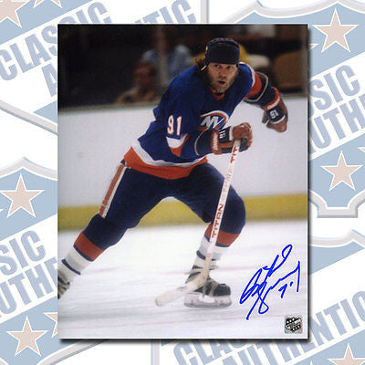 BUTCH GORING New York Islanders autographed 8x10 photo (#1505)