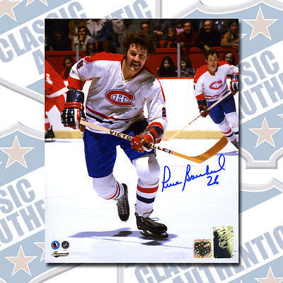 PIERRE BOUCHARD Montreal Canadiens autographed 8x10 photo (#3117)