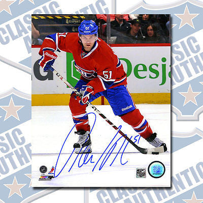 DAVID DESHARNAIS Montreal Canadiens autographed 8x10 photo (#2733)
