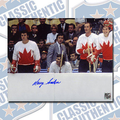 HARRY SINDEN Team Canada Summit Series 1972 autographed 8x10 photo (#1463)