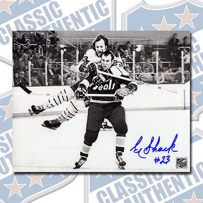 EDDIE SHACK Buffalo Sabres autographed 8x10 photo (#1435)