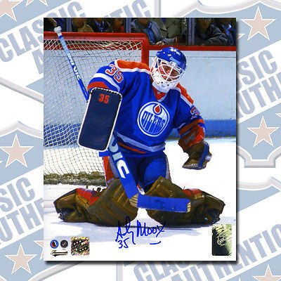 ANDY MOOG Edmonton Oilers autographed 8x10 photo (#3155)