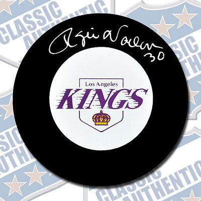ROGIE VACHON Los Angeles Kings autographed puck (#1999)