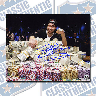 JONATHAN DUMANEL 2010 World Series of Poker autographed 8x10 photo (#1209)