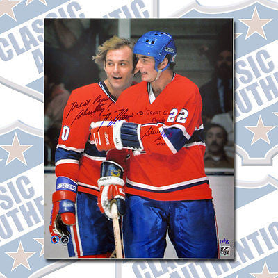 GUY LAFLEUR & STEVE SHUTT Montreal Canadiens dual signed 16x20 LTD. (#1050)