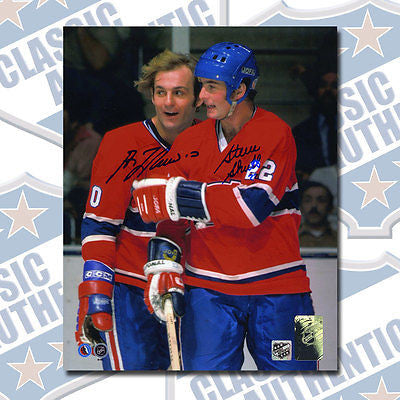 GUY LAFLEUR & STEVE SHUTT Montreal Canadiens dual signed 8x10 photo (#1162)