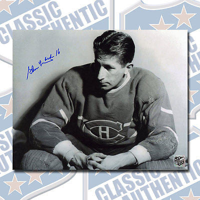 ELMER LACH Montreal Canadiens autographed 8x10 photo (#1444)