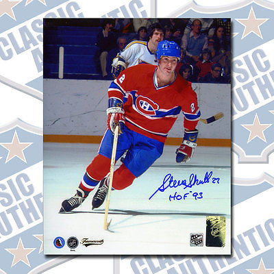 STEVE SHUTT Montreal Canadiens autographed 8x10 photo w/HOF (#1284)