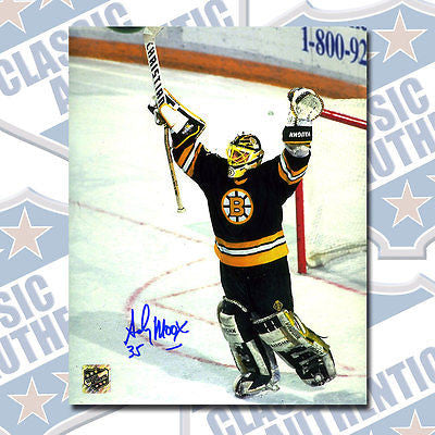 ANDY MOOG Boston Bruins autographed 8x10 photo (#3151)