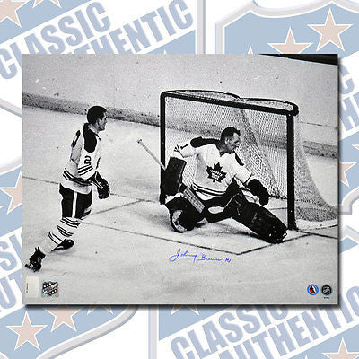 JOHNNY BOWER Toronto Maple Leafs autographed 16x20 photo (#1051)
