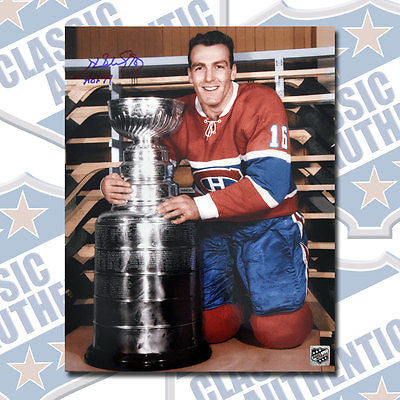 HENRI RICHARD Montreal Canadiens autographed 11x14 photo w/HOF(#1120)