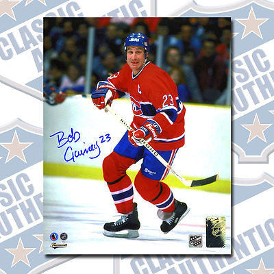 BOB GAINEY Montreal Canadiens autographed 8x10 photo (#2650)