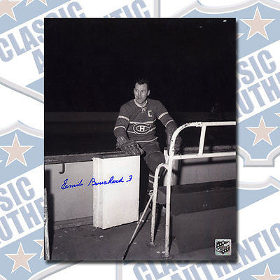 EMILE BUTCH BOUCHARD Montreal Canadiens autographed 8x10 photo (#1452)
