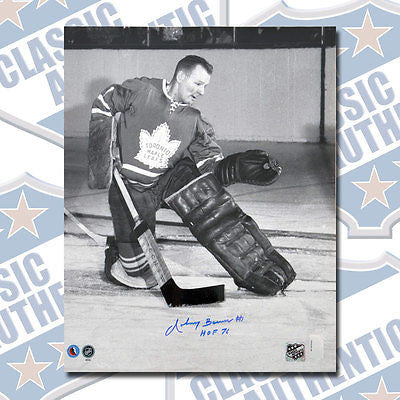JOHNNY BOWER Toronto Maple Leafs autographed 16x20 photo w/HOF(#1041)
