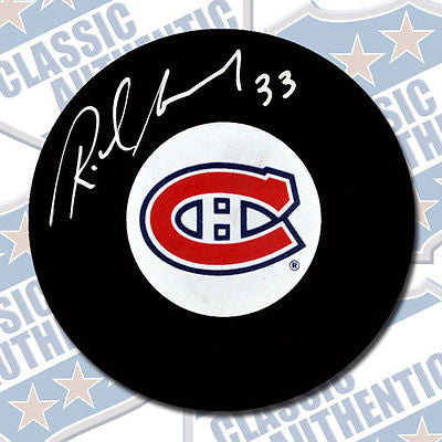 RICHARD SEVIGNY Montreal Canadiens autographed puck (#2011)
