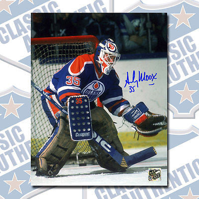ANDY MOOG Edmonton Oilers autographed 8x10 photo (#3149)