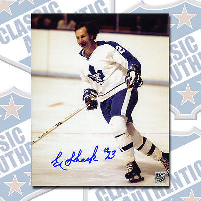 EDDIE SHACK Toronto Maple Leafs autographed 8x10 photo (#1436)