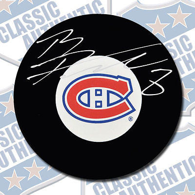 BRANDON PRUST Montreal Candiens autographed puck (#2492)