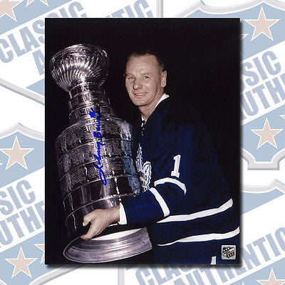 JOHNNY BOWER Toronto Maple Leafs autographed 8x10 photo (#1198)
