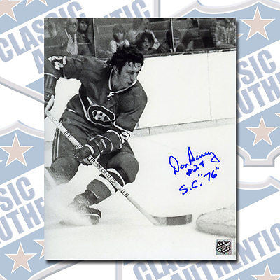 DON AWREY Montreal Canadiens autographed 8x10 photo w/Cup year (#1433)
