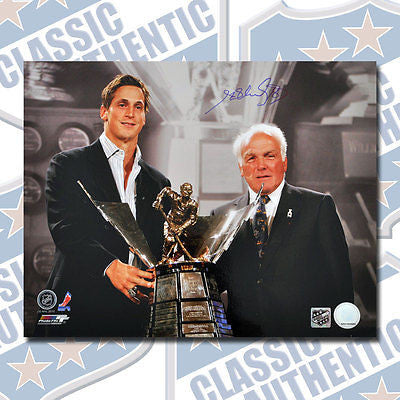 HENRI RICHARD Montreal Canadiens autographed 11x14 photo Rocket Trophy (#1123)