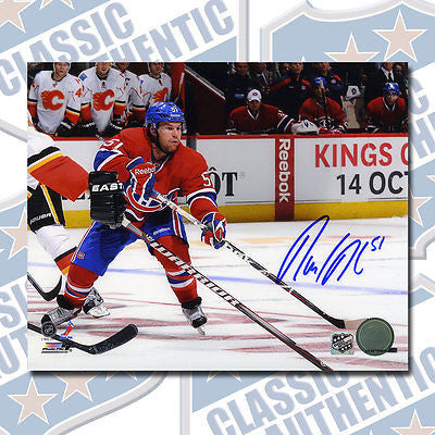 DAVID DESHARNAIS Montreal Canadiens autographed 8x10 photo (#1399)