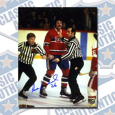 PIERRE BOUCHARD Montreal Canadiens autographed 8x10 photo (#3114)
