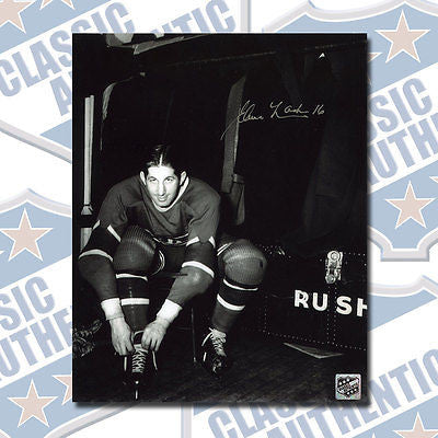 ELMER LACH Montreal Canadiens autographed 8x10 photo (#1442)