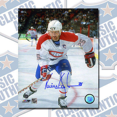 VINCENT DAMPHOUSSE Montreal Canadiens autographed 8x10 photo (#1296)