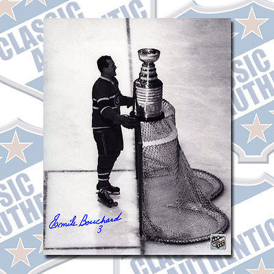 EMILE BUTCH BOUCHARD Montreal Canadiens autographed 8x10 photo (#1457)